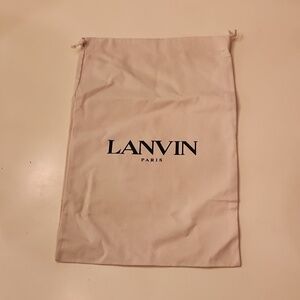Lanvin cream dust bag